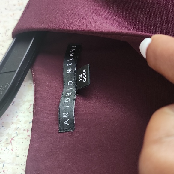 Antonio Melani Size 12 Eggplant Dress - Picture 2 of 6